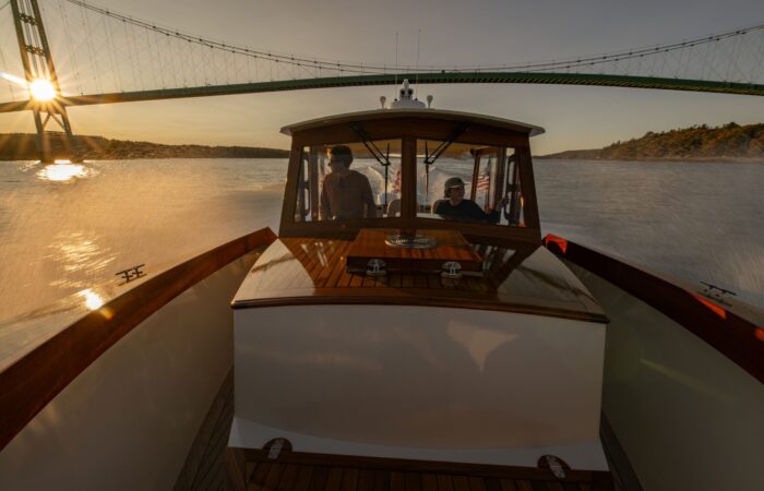 GATSBY 2 with Deer Isle Bridge in the background.